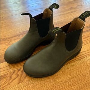 Blundstone Gray/Olive Vegan Leather Boots